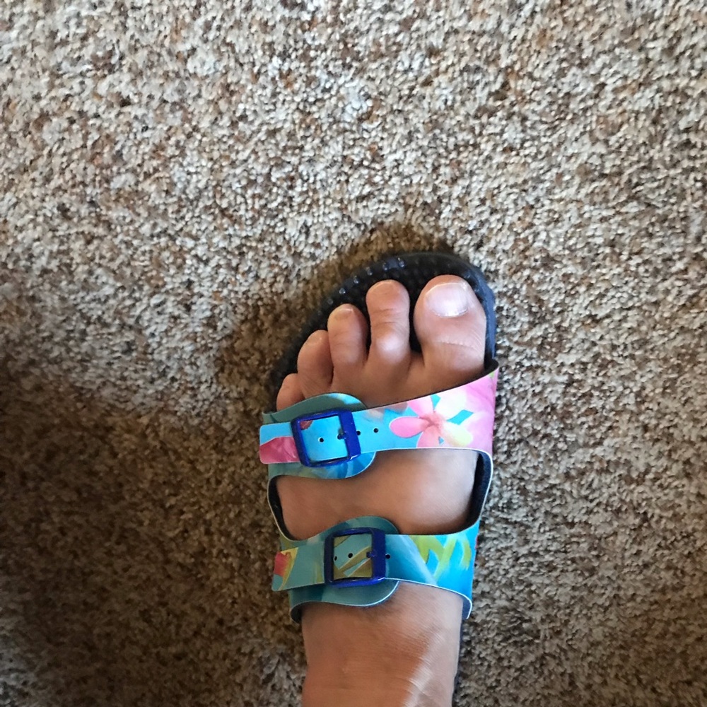 RARE Birkenstock Haiti Lagoon ‘Noppy’ Sole, 39R